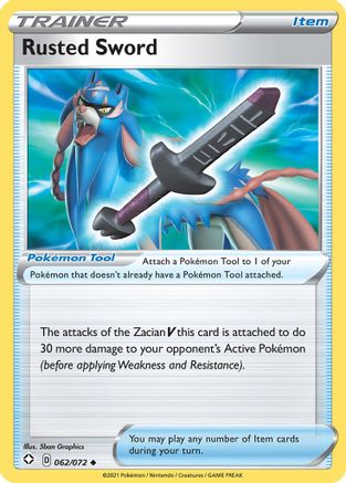 Rusted Sword (062/72) [Shining Fates] Reverse Holofoil - Uncommon