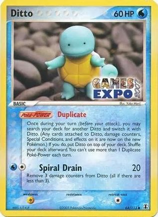 Ditto (Squirtle) (Games Expo 2007) (064/113) [Miscellaneous Cards & Products] - Promo