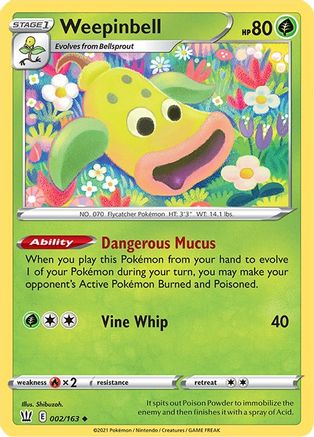 Weepinbell (002/163) [SWSH05 Battle Styles] - Uncommon