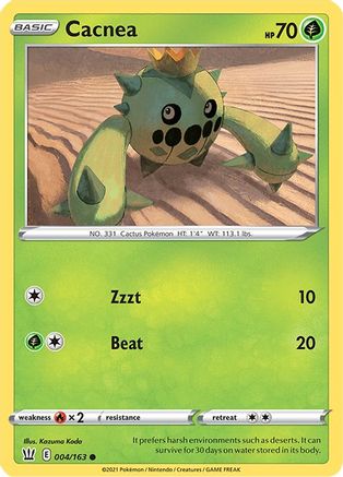 Cacnea (004/163) [SWSH05 Battle Styles] Reverse Holofoil - Common