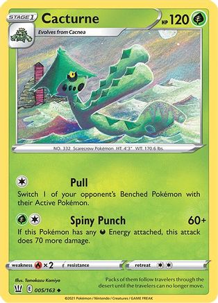 Cacturne (005/163) [SWSH05 Battle Styles] Reverse Holofoil - Uncommon