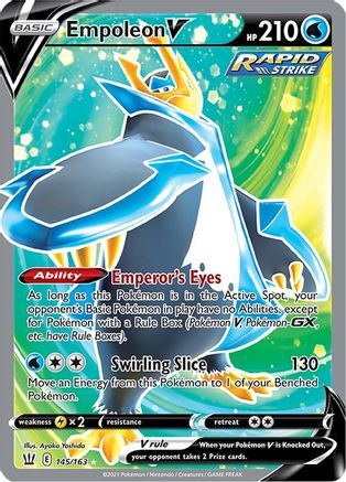 Empoleon V (Full Art) (145/163) [SWSH05 Battle Styles] Holofoil - Ultra Rare