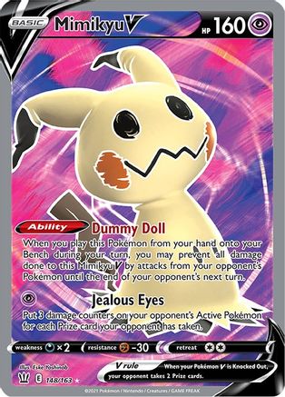 Mimikyu V (Full Art) (148/163) [SWSH05 Battle Styles] Holofoil - Ultra Rare