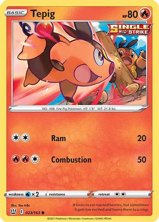 Tepig (023/163) [SWSH05 Battle Styles] - Common