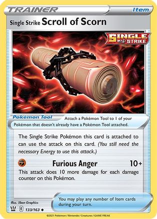 Single Strike Scroll of Scorn (133/163) [SWSH05 Battle Styles] - Uncommon
