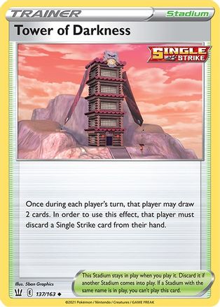 Tower of Darkness (137/163) [SWSH05 Battle Styles] Reverse Holofoil - Uncommon