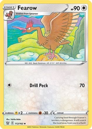 Fearow (112/163) [SWSH05 Battle Styles] Reverse Holofoil - Uncommon