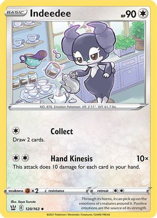 Indeedee (120/163) [SWSH05 Battle Styles] Reverse Holofoil - Uncommon