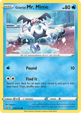 Galarian Mr. Mime (034/163) [SWSH05 Battle Styles] - Common