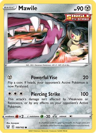 Mawile (100/163) [SWSH05 Battle Styles] Reverse Holofoil - Common
