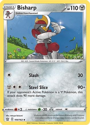 Bisharp (104/163) [SWSH05 Battle Styles] Reverse Holofoil - Uncommon