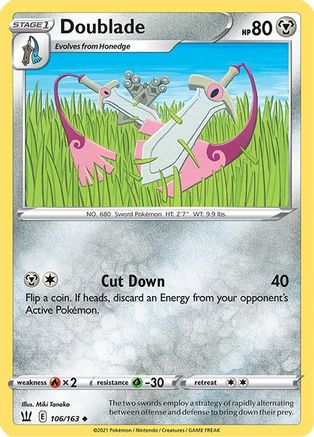 Doublade (106/163) [SWSH05 Battle Styles] Reverse Holofoil - Uncommon