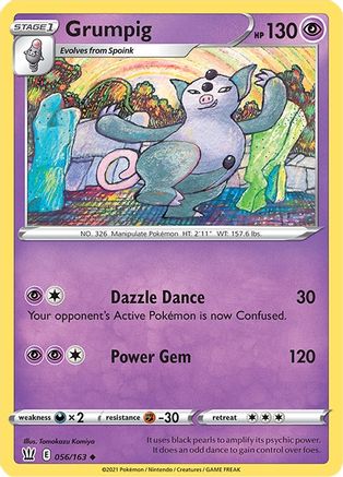 Grumpig (056/163) [SWSH05 Battle Styles] Reverse Holofoil - Uncommon