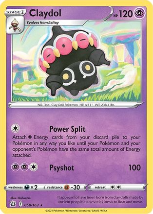 Claydol (058/163) [SWSH05 Battle Styles] Reverse Holofoil - Rare