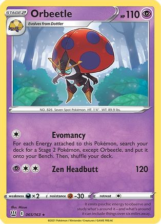 Orbeetle (065/163) [SWSH05 Battle Styles] Holofoil - Holo Rare