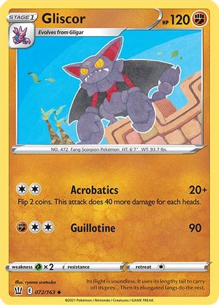 Gliscor (072/163) [SWSH05 Battle Styles] - Uncommon