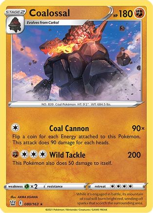 Coalossal (080/163) [SWSH05 Battle Styles] Holofoil - Holo Rare