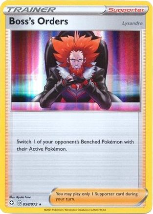 Boss's Orders (058/072) [Deck Exclusives] Holofoil - Holo Rare