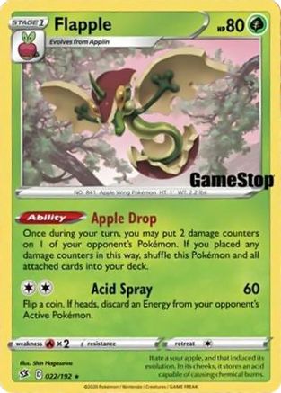 Flapple (Gamestop Exclusive) (022/192) [Miscellaneous Cards & Products] Holofoil - Promo