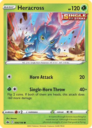 Heracross (006/198) [SWSH06 Chilling Reign] - Common