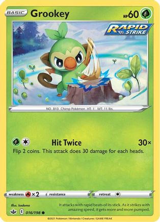 Grookey (016/198) [SWSH06 Chilling Reign] - Common