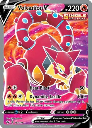 Volcanion V (Full Art) (162/198) [SWSH06 Chilling Reign] Holofoil - Ultra Rare