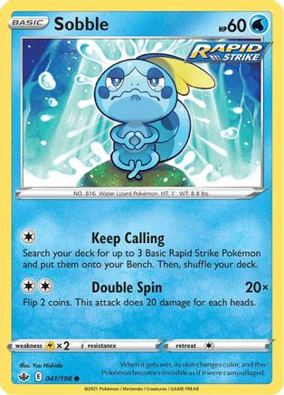 Sobble (041/198) [SWSH06 Chilling Reign] - Common