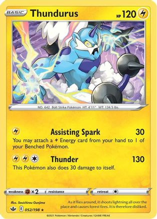 Thundurus (052/198) [SWSH06 Chilling Reign] Holofoil - Holo Rare