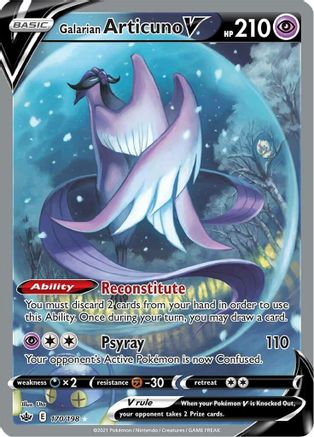 Galarian Articuno V (Alternate Full Art) (170/198) [SWSH06 Chilling Reign] Holofoil - Ultra Rare