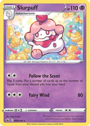 Slurpuff (068/198) [SWSH06 Chilling Reign] Reverse Holofoil - Rare