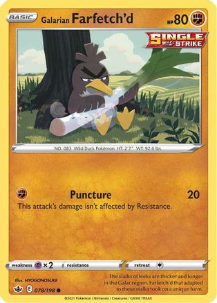 Galarian Farfetch'd (078/198) [SWSH06 Chilling Reign] - Common