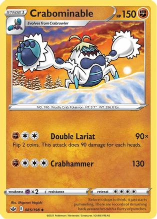 Crabominable (085/198) [SWSH06 Chilling Reign] Reverse Holofoil - Uncommon