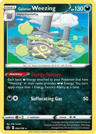 Galarian Weezing (096/198) [SWSH06 Chilling Reign] - Rare