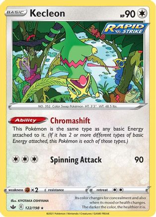 Kecleon (122/198) [SWSH06 Chilling Reign] Reverse Holofoil - Rare