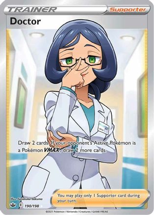 Doctor (Full Art) (190/198) [SWSH06 Chilling Reign] Holofoil - Ultra Rare