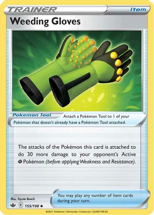 Weeding Gloves (155/198) [SWSH06 Chilling Reign] Reverse Holofoil - Uncommon