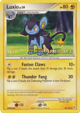 Luxio (Prerelease) [Staff] (52/130) [Nintendo Promos] - Promo