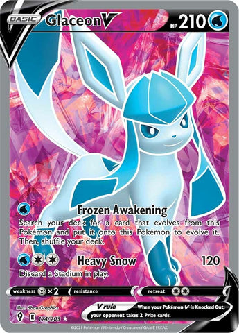 Glaceon V (Full Art) [SWSH07 - 174/203]