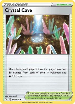 Crystal Cave (144/203) [SWSH07 Evolving Skies] Reverse Holofoil - Uncommon