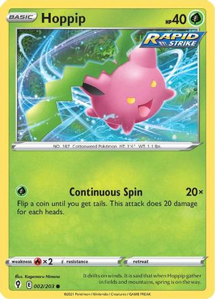 Hoppip (002/203) [SWSH07 Evolving Skies] - Common