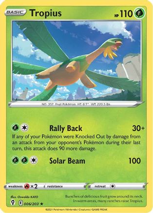 Tropius (006/203) [SWSH07 Evolving Skies] - Rare