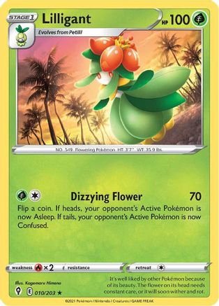Lilligant (010/203) [SWSH07 Evolving Skies] Reverse Holofoil - Rare