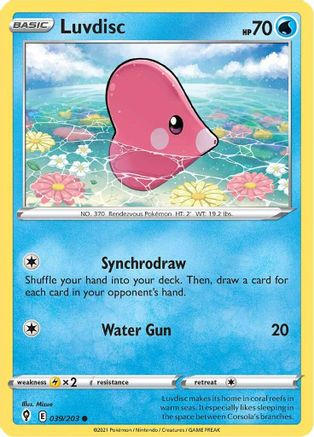 Luvdisc (039/203) [SWSH07 Evolving Skies] - Common
