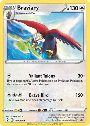 Braviary (137/203) [SWSH07 Evolving Skies] - Uncommon
