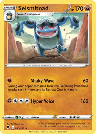 Seismitoad (090/203) [SWSH07 Evolving Skies] - Rare