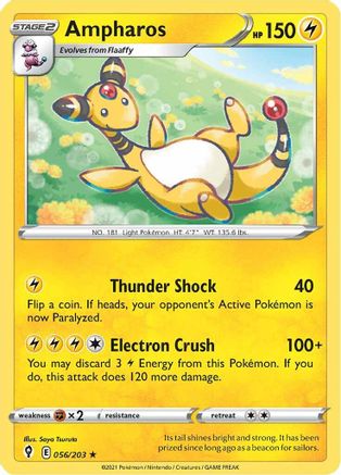 Ampharos (056/203) [SWSH07 Evolving Skies] - Rare