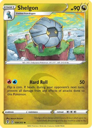 Shelgon (108/203) [SWSH07 Evolving Skies] - Uncommon