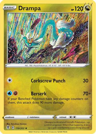 Drampa (119/203) [SWSH07 Evolving Skies] Reverse Holofoil - Rare