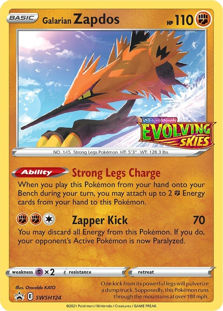Galarian Zapdos - SWSH124 (Prerelease) [SWSD - SWSH124]