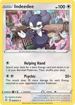 Indeedee (56/072) [Deck Exclusives] - Rare